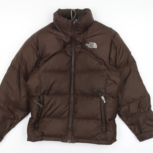 The North Face Girls Brown Puffer Jacket S