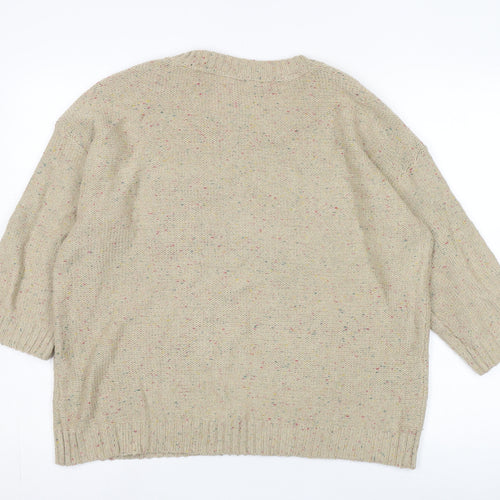Fat Face Women's Beige Pullover Jumper Size 18
