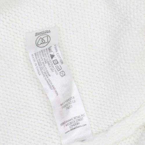 Rocha John Rocha Girls Ivory Floral Cardigan 6 Years