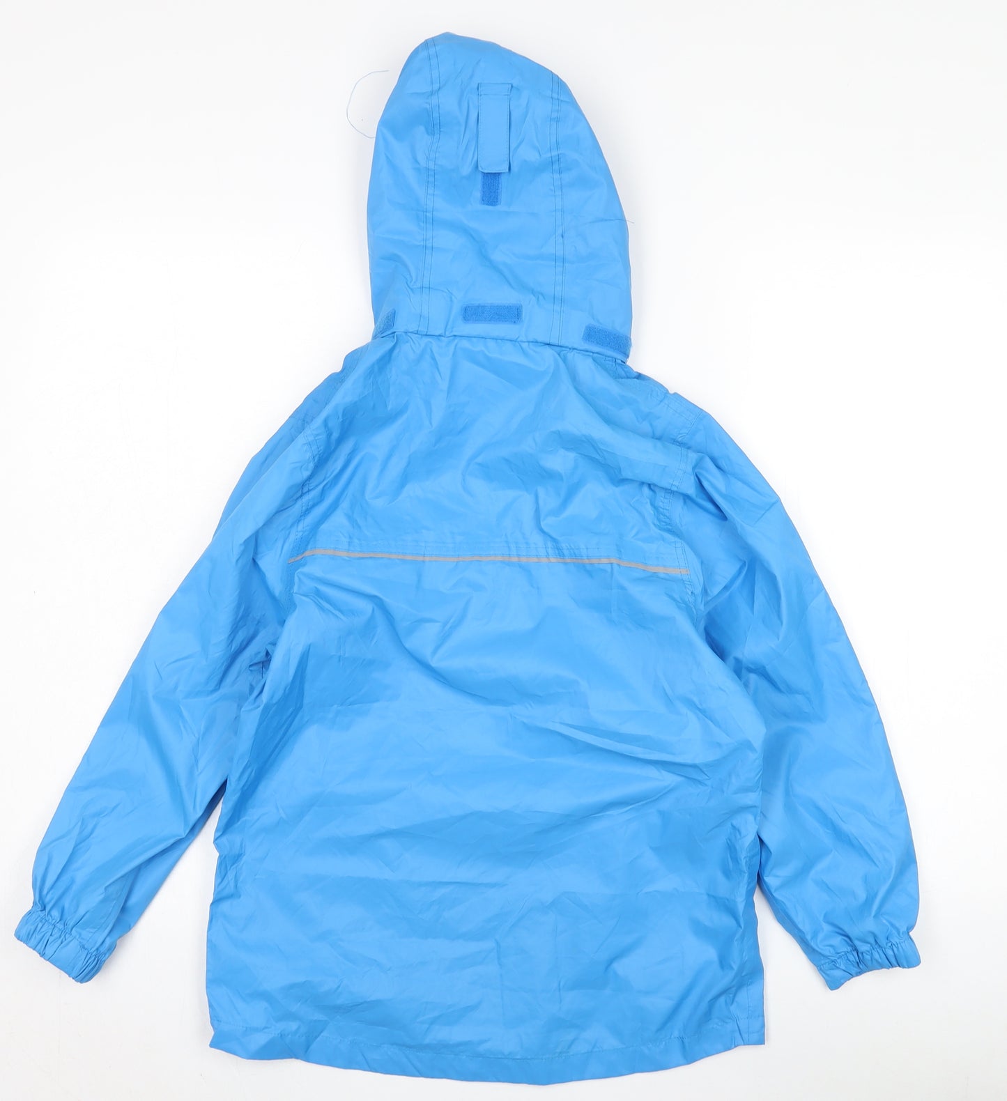 Trespass Boys Blue Waterproof Rain Coat Jacket 9 Years