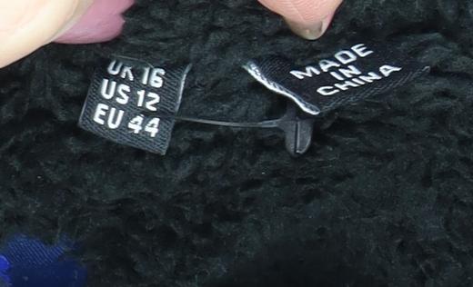 Superdry Women's Black Puffer Jacket Size 16 Hooded