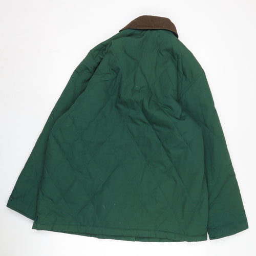 Berkertex Men's Green Quilted Jacket, Size 14