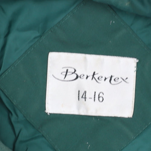 Berkertex Men's Green Quilted Jacket, Size 14