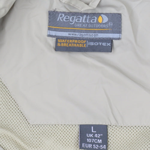 Regatta Unisex Beige Waterproof Rain Coat Jacket L