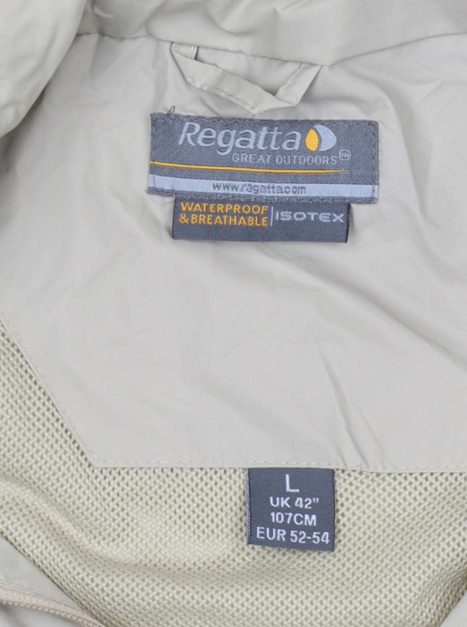 Regatta Unisex Beige Waterproof Rain Coat Jacket L