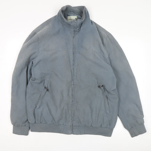 Greenwoods Men's Grey Windbreaker Jacket M Casual
