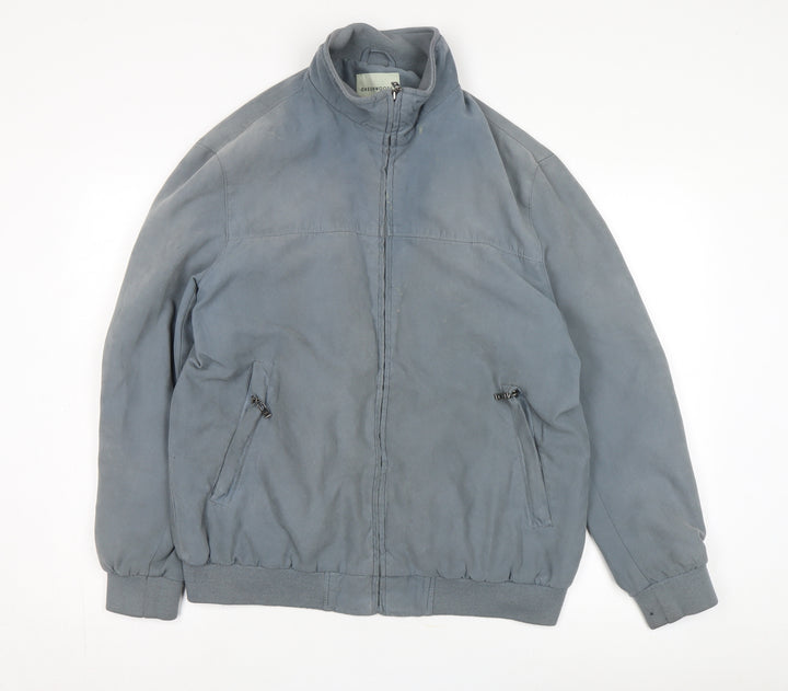 Greenwoods Men's Grey Windbreaker Jacket M Casual