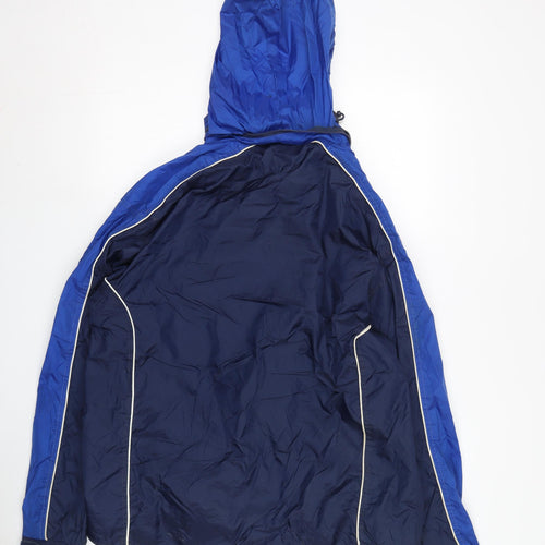 Prostar Men's Blue Windbreaker Jacket, M, Hooded Casual