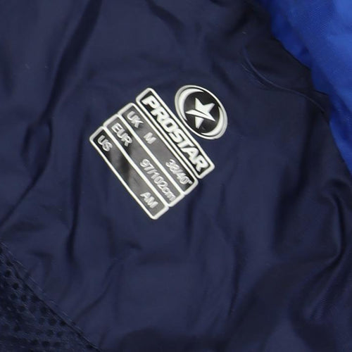 Prostar Men's Blue Windbreaker Jacket, M, Hooded Casual