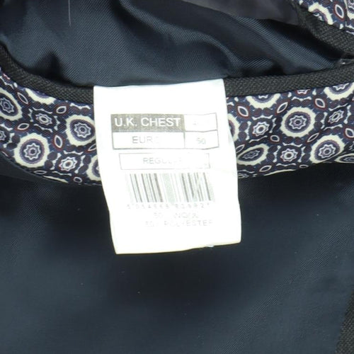 Racing Green Men's Black Blazer Size 40 Regular Fit
