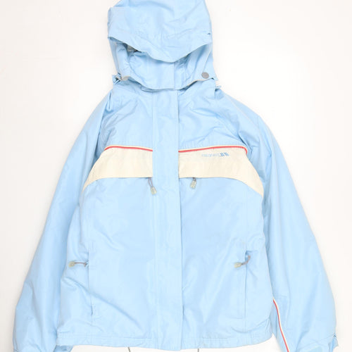 Trespass Women's Blue Parka Jacket L Waterproof