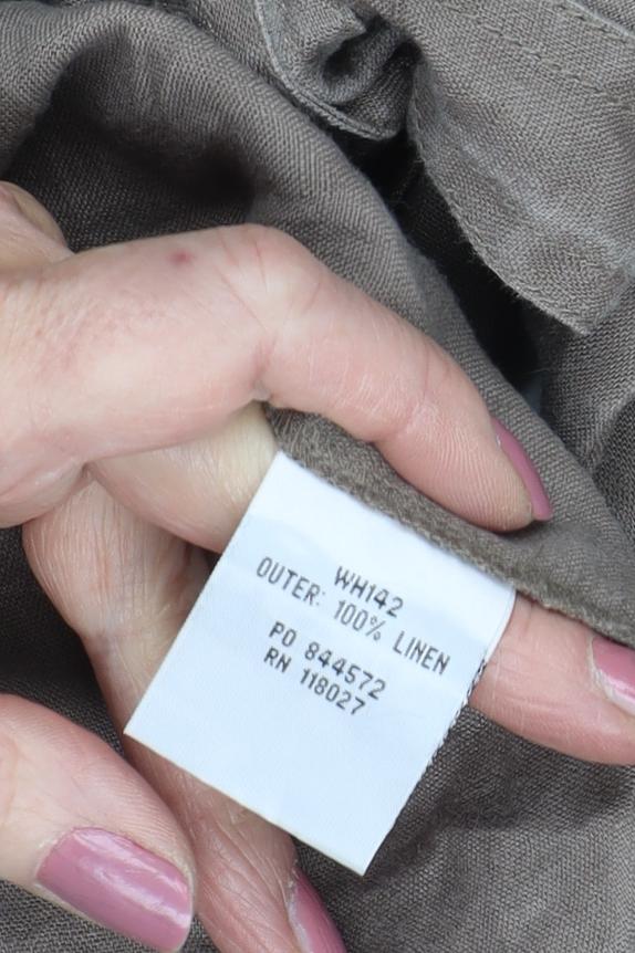 Boden Women's Brown Linen Shirt Dress Size 12