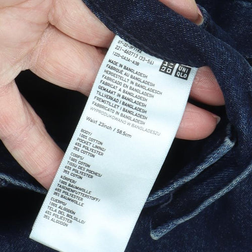Uniqlo Women's Blue Mom Jeans Size 3 Denim Regular Fit