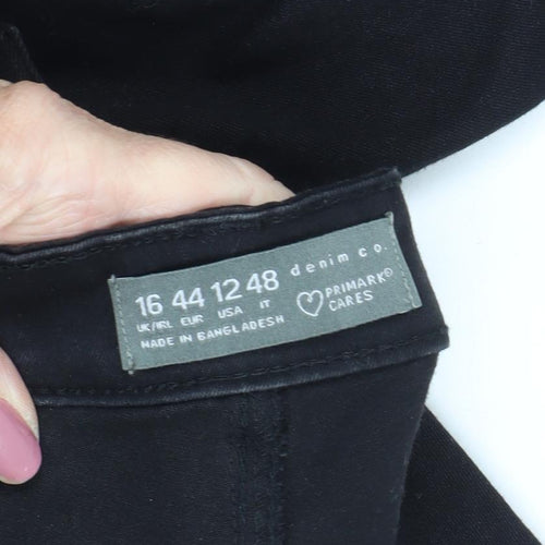 Primark Women's Black Skinny Jeans Size 16