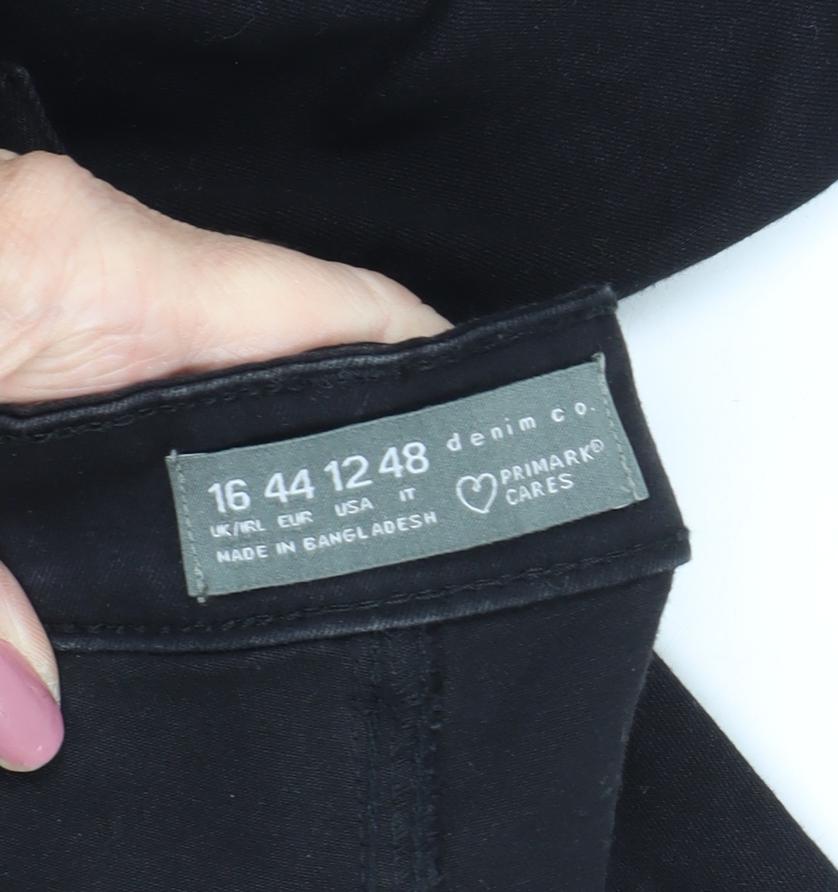 Primark Women's Black Skinny Jeans Size 16