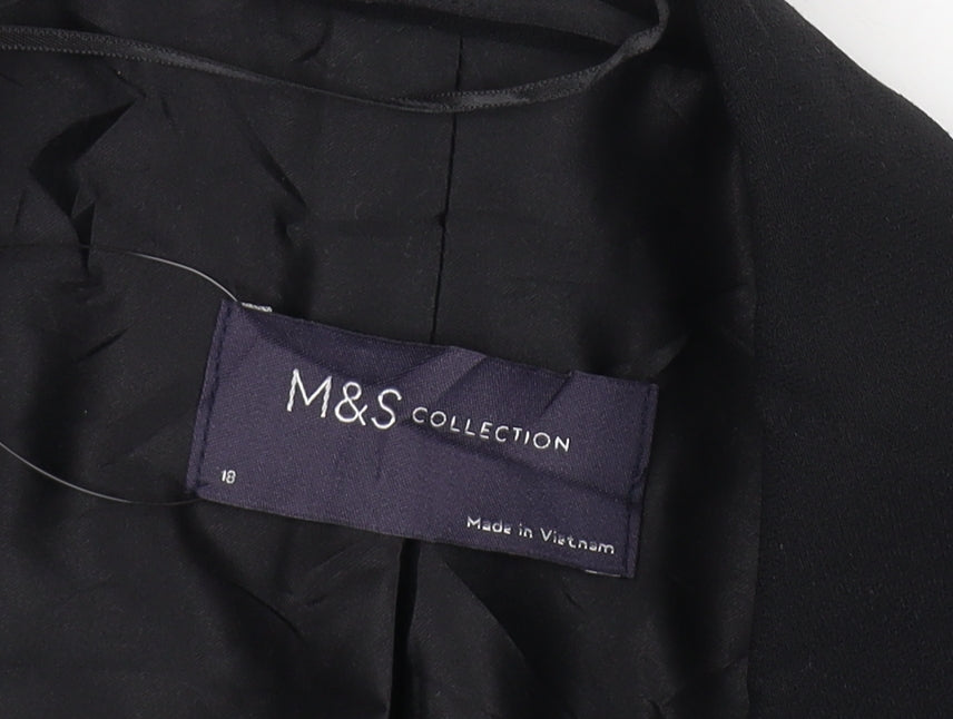 Marks and Spencer Women's Black Blazer Size 18