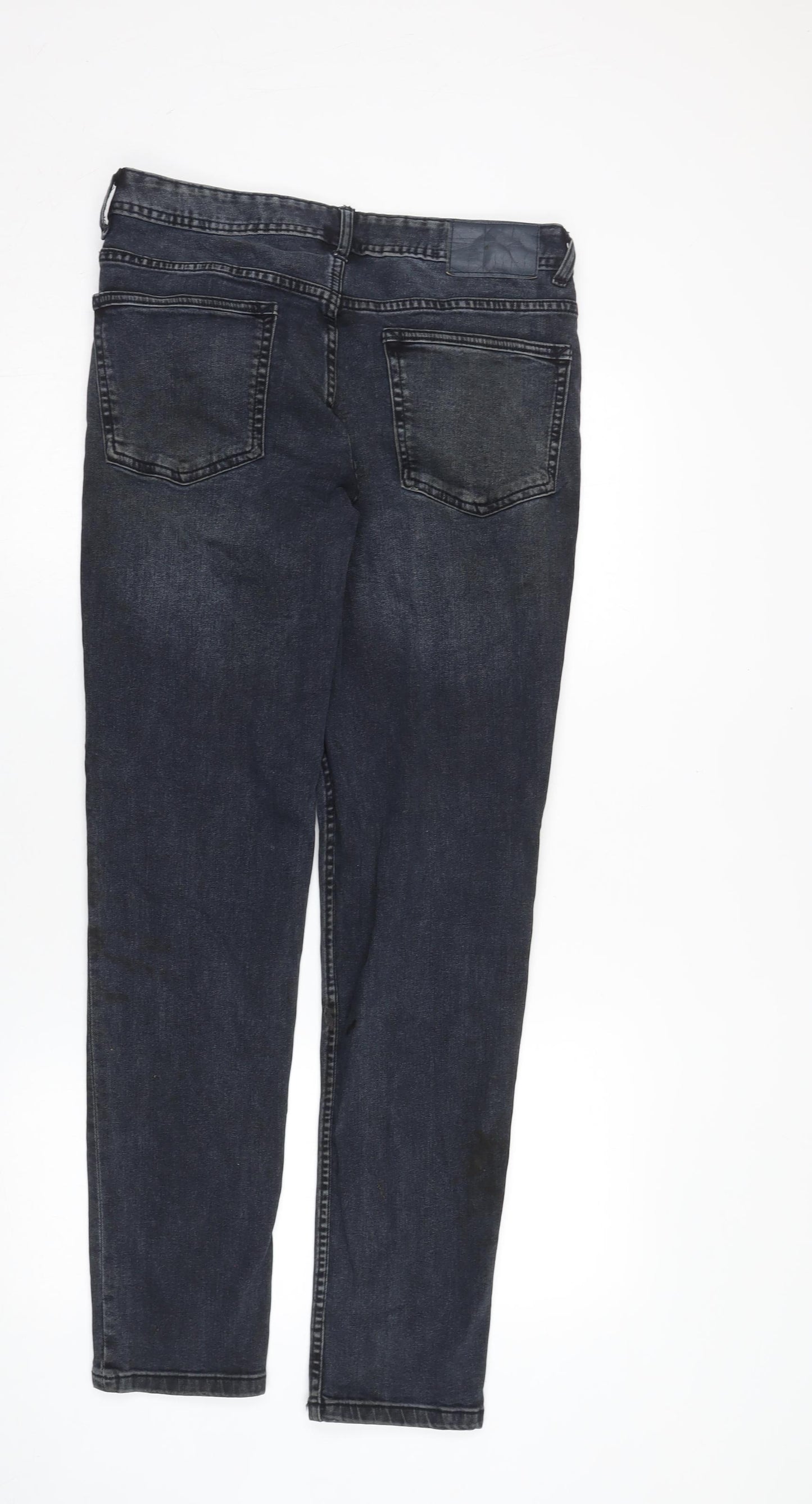 Denim Co. Men's Black Slim Jeans, Size M, 32W32L