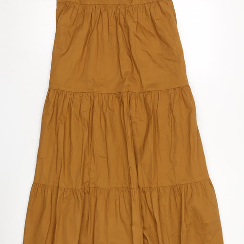 Zara Women’s Brown Long Cotton Slip Dress XS