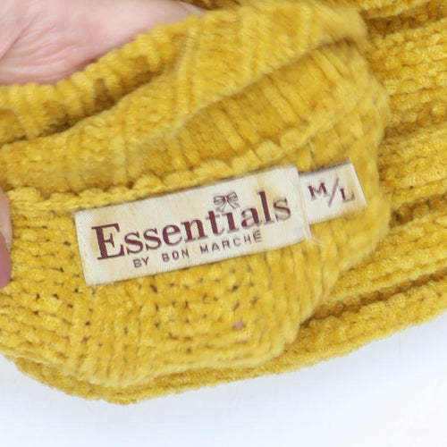 Essentials by Bon Marché Women's Yellow Mock Neck Jumper