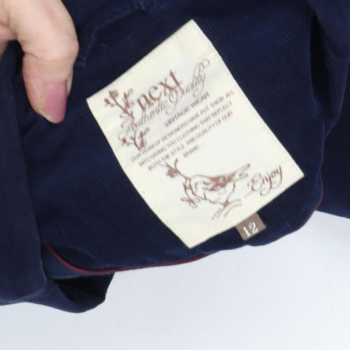 Next Women's Blue Corduroy Blazer Size 12