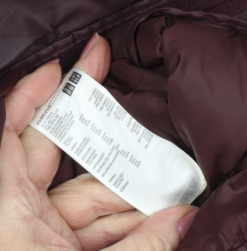 Uniqlo Women's Brown Puffer Jacket L