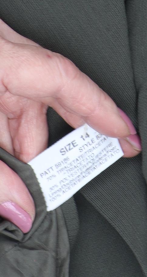 Planet Women's Green Blazer Size 14 Business Casual