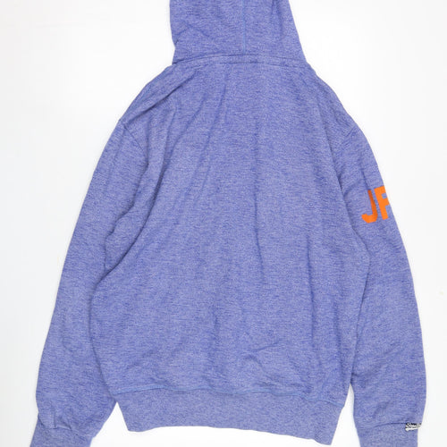 Superdry Men's Blue XL Pullover Hoodie with Logo