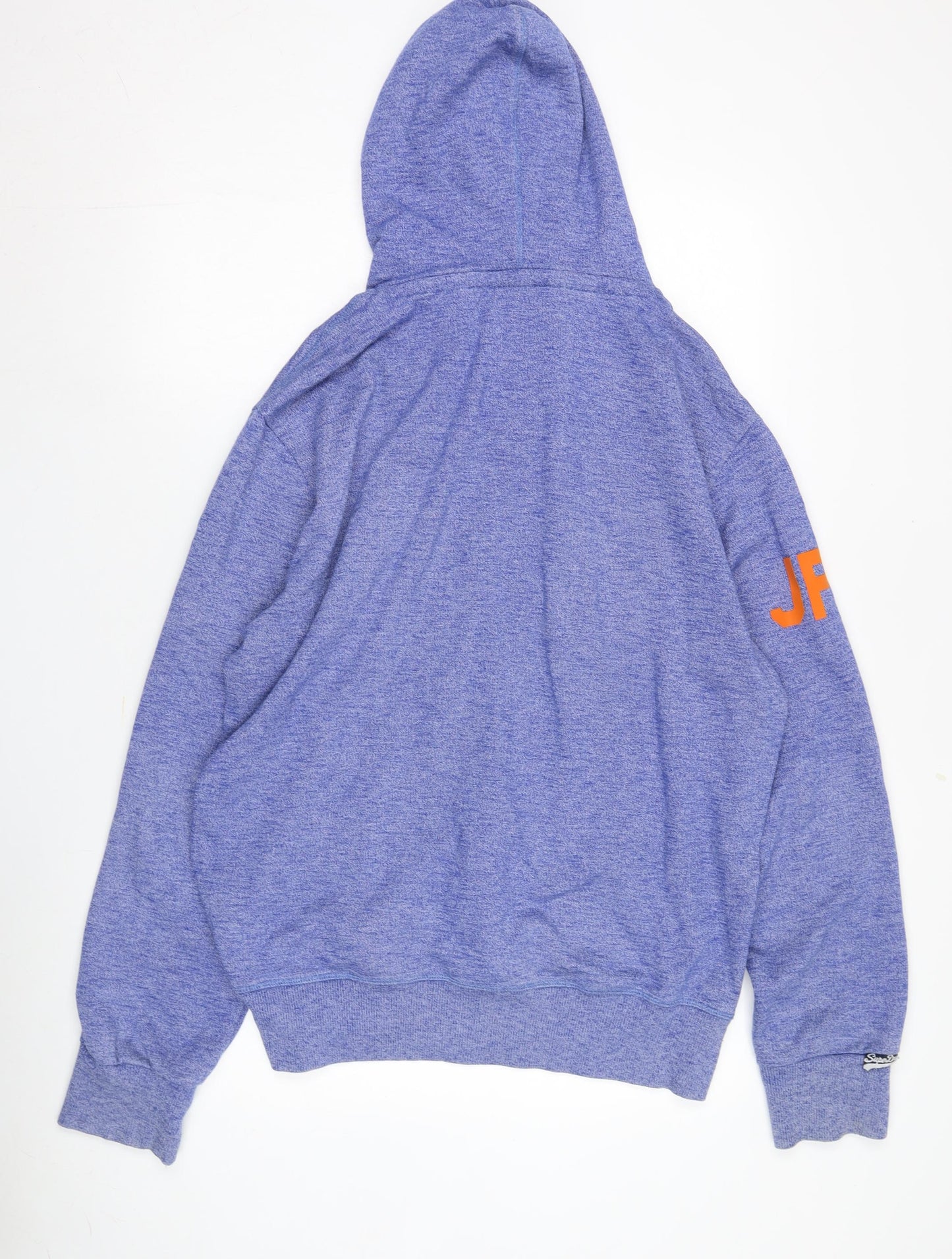 Superdry Men's Blue XL Pullover Hoodie with Logo