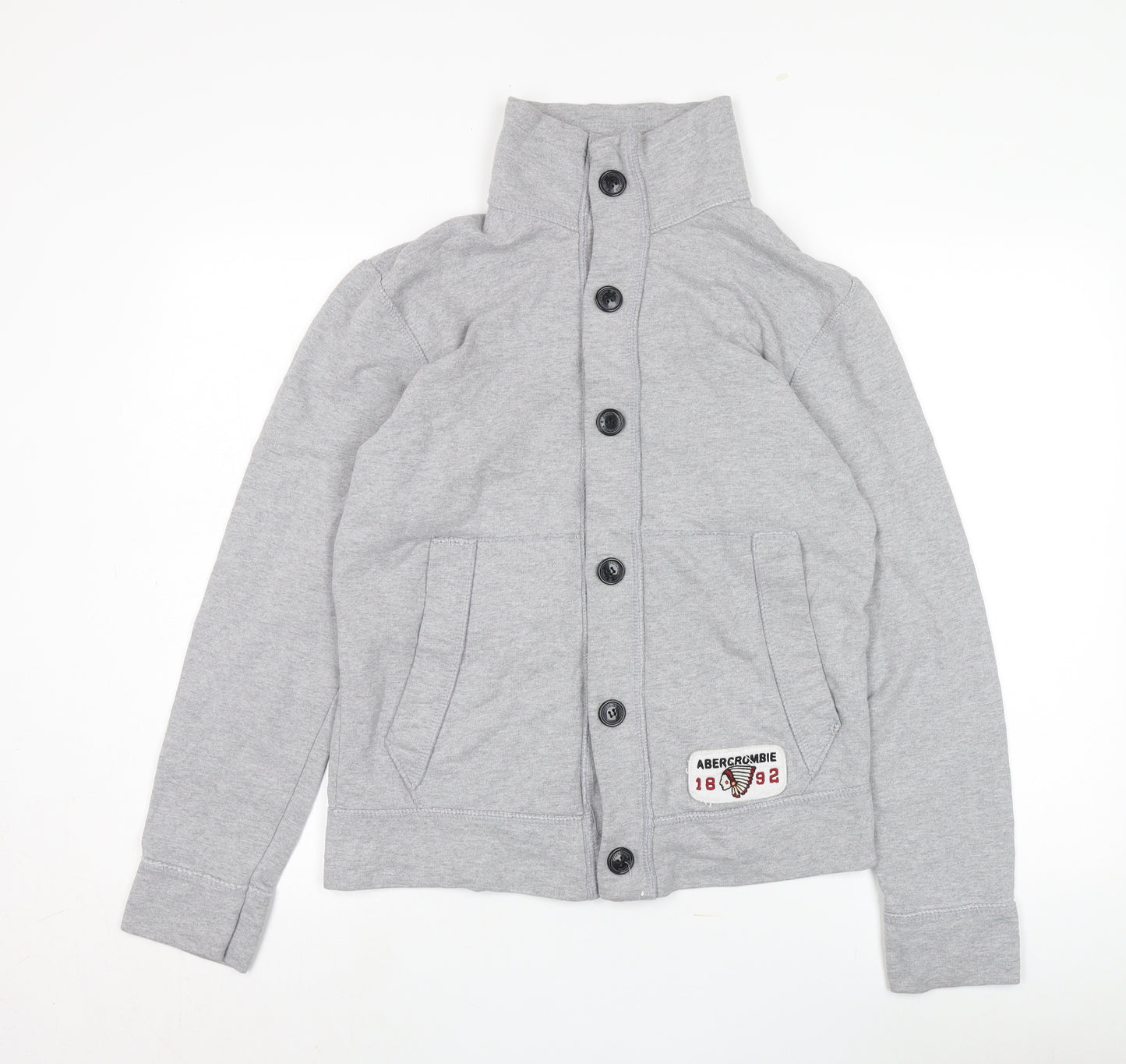 Abercrombie & Fitch Men's Grey Bomber Jacket M