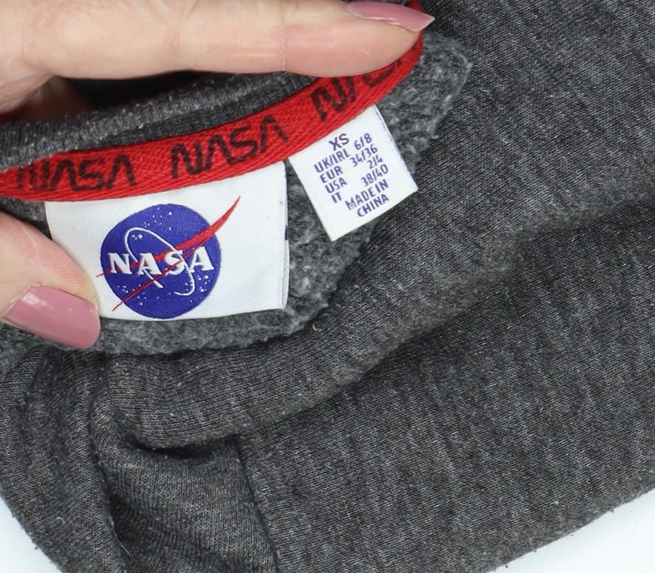 NASA Unisex Kids Grey Pullover Sweatshirt XS