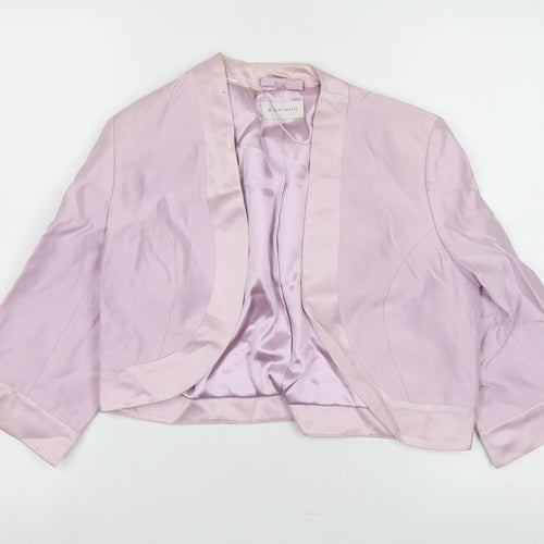 Minuet Women’s Pink Petite Silk Cropped Jacket