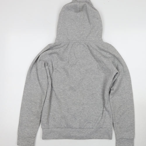 Koopoi Men's Grey Full Zip Hoodie - Size S, Hooded with Pockets