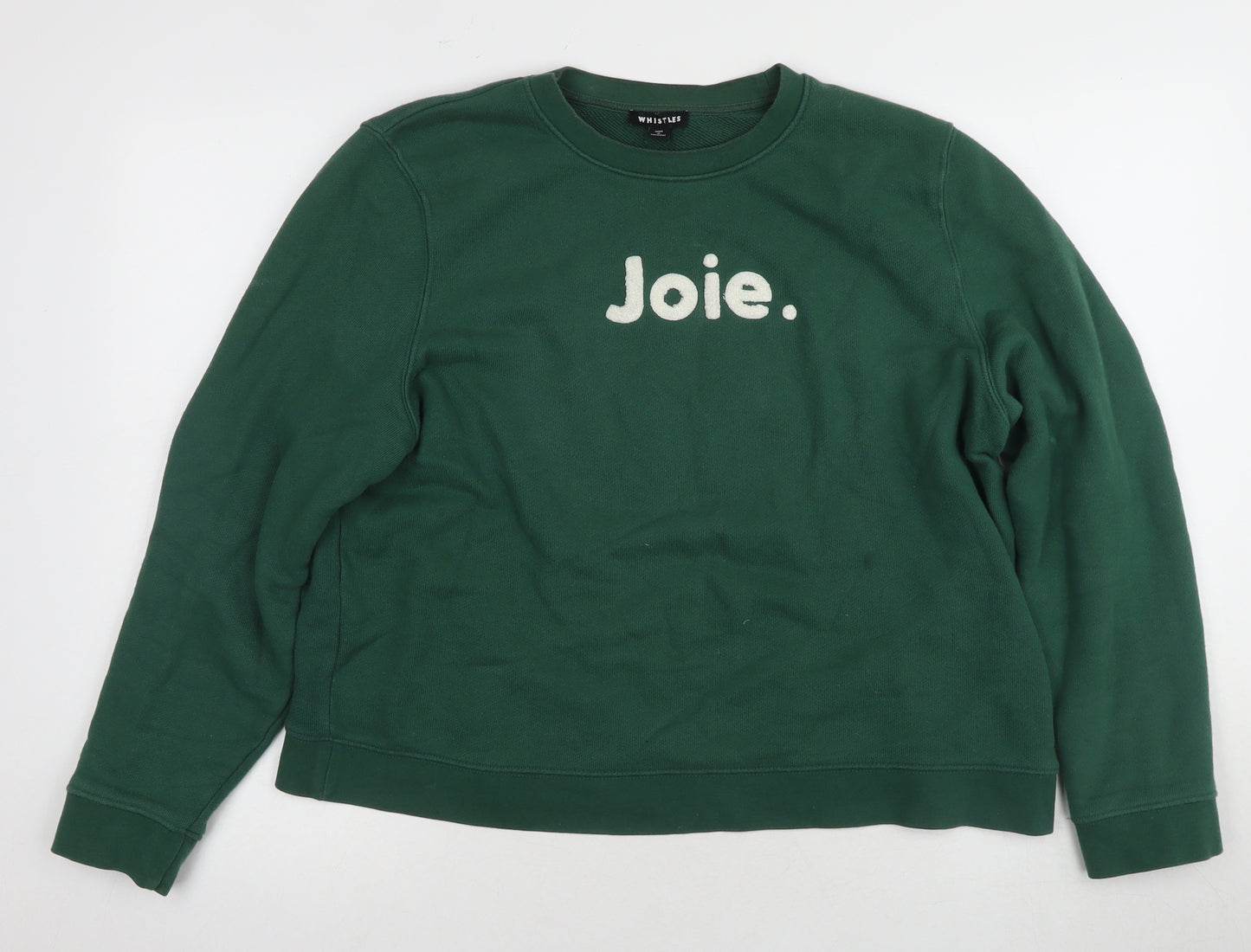 Whistles Women's Green M Pullover Sweatshirt