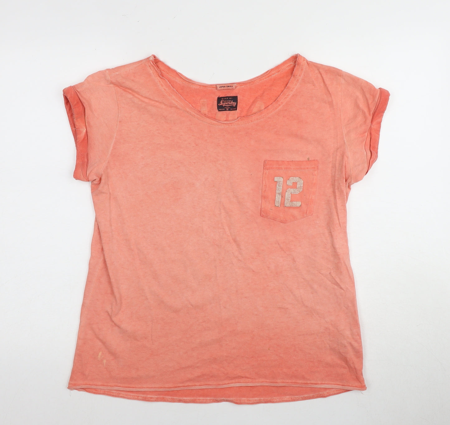 Superdry Women's Pink S Basic T-Shirt Crew Neck
