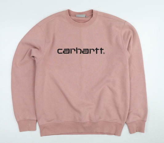 Carhartt Men's Pink Pullover Sweatshirt S