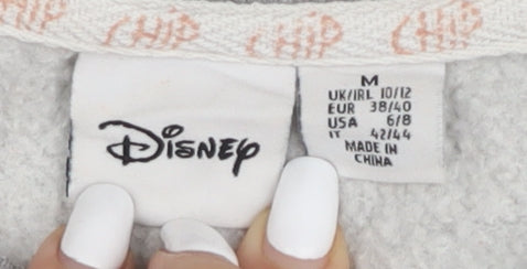 Disney Women's Grey Pullover Sweatshirt, Size M, Chip Graphic