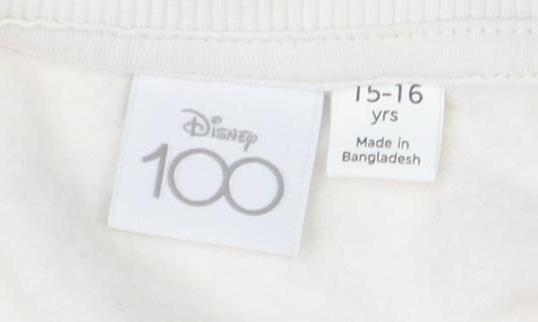 Marks and Spencer Teens Ivory Minnie Mouse Sweatshirt - Size 10