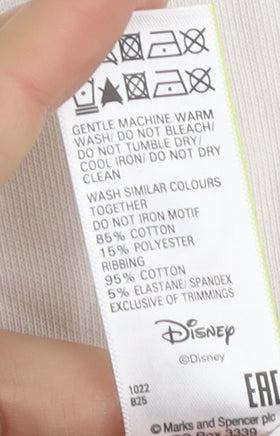 Marks and Spencer Teens Ivory Minnie Mouse Sweatshirt - Size 10