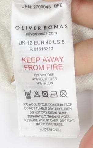 Oliver Bonas Women's Size 12 Stripe Pullover Jumper