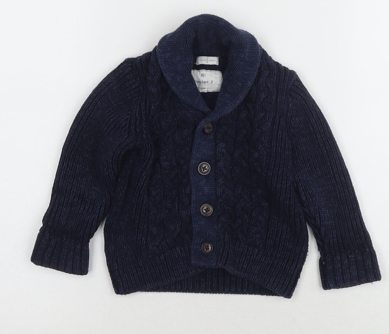 Jasper Conran Blue Unisex Cardigan 18-24 Months