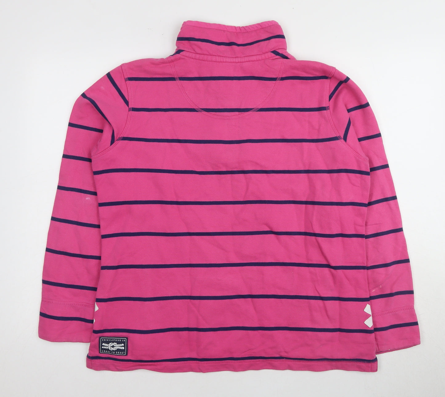 Crew Clothing Co. Women's Pink 16 Striped Pullover Sweatshirt