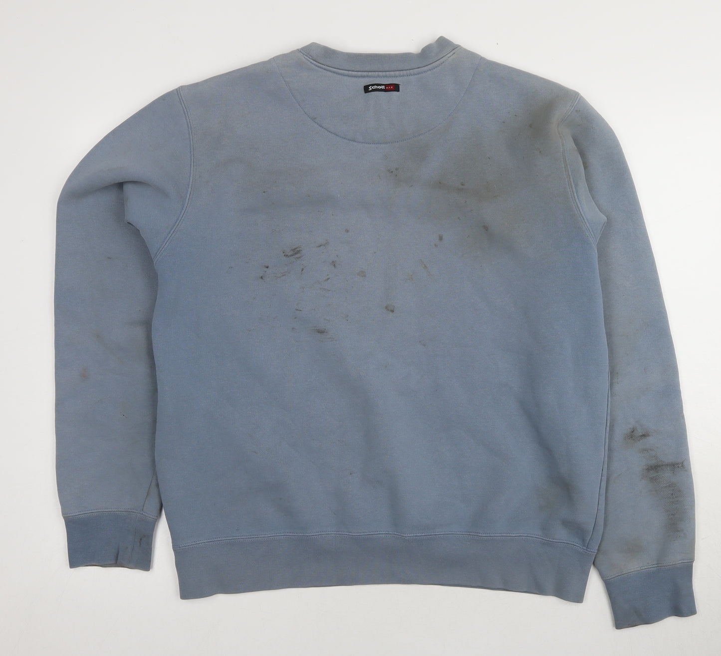 Schott Men's Blue Pullover Sweatshirt L