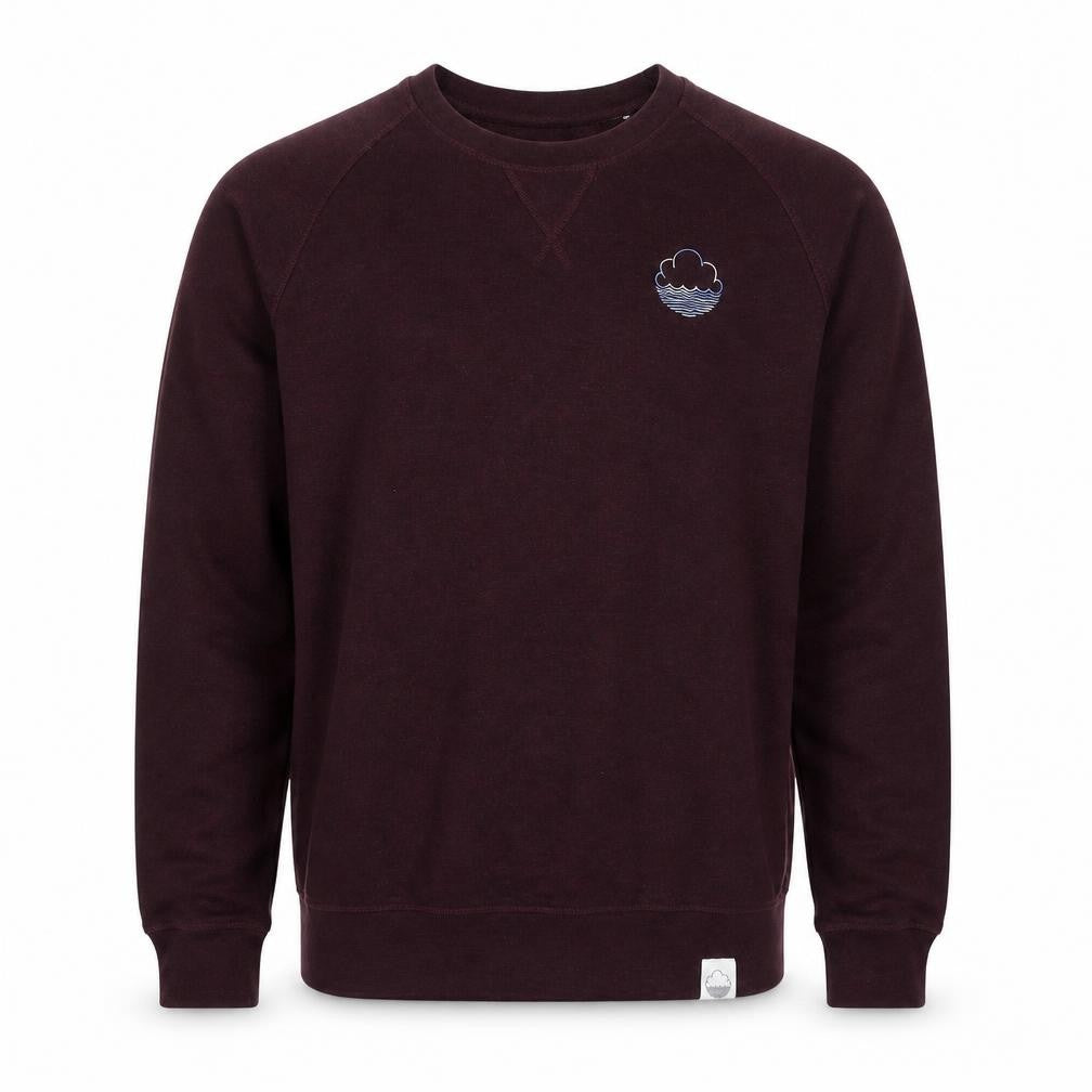 Front view of Stanley/Stella Men’s Purple Pullover Sweatshirt, size L