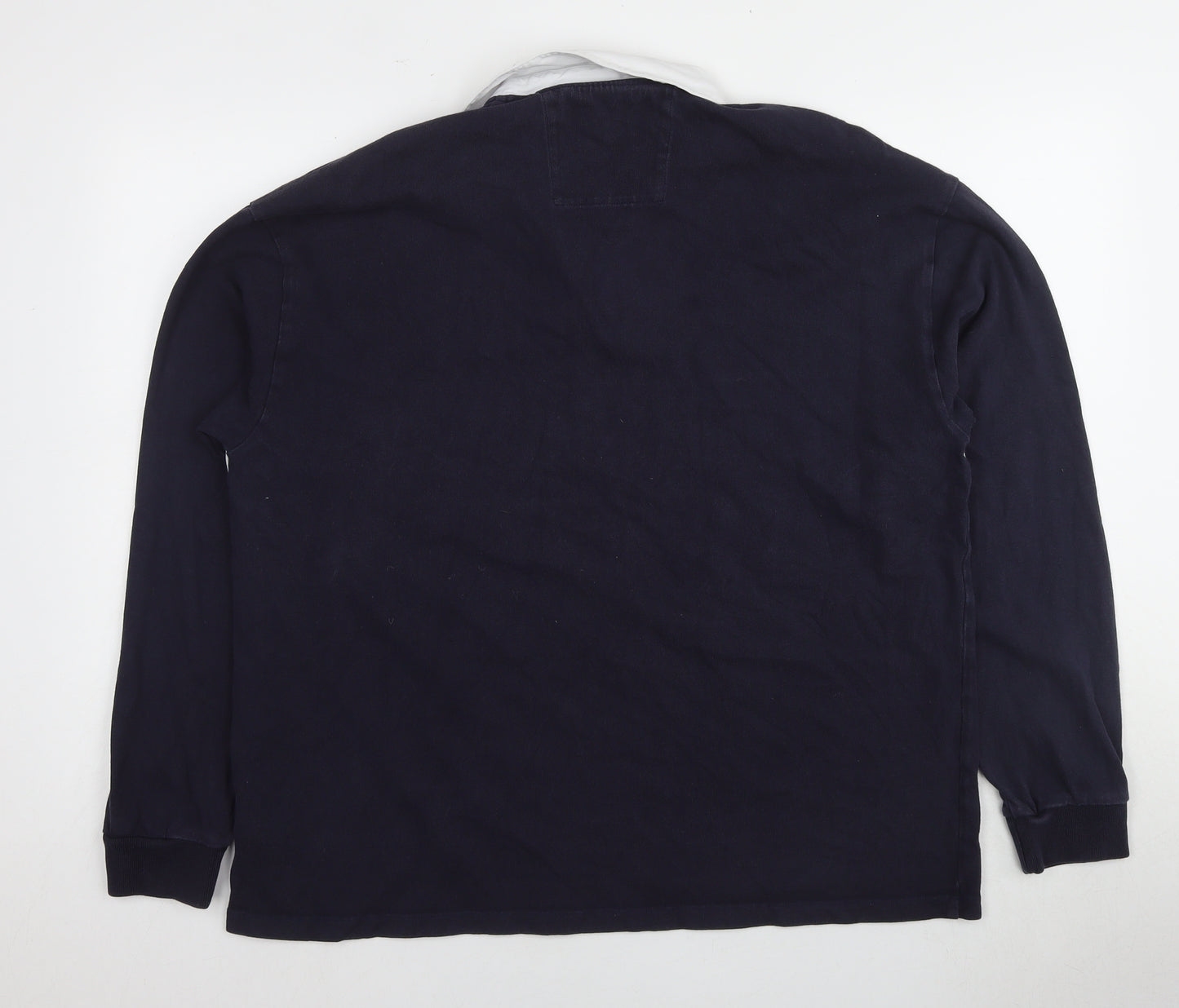 Calvin Klein Jeans Men's Blue Long Sleeve Polo M
