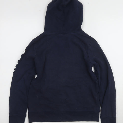 Converse Boys Blue Hoodie M Pullover Logo Accents