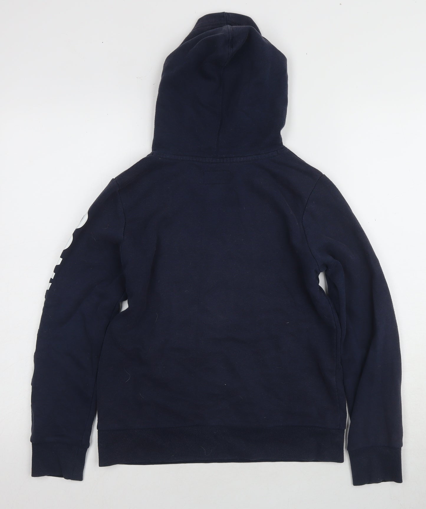 Converse Boys Blue Hoodie M Pullover Logo Accents