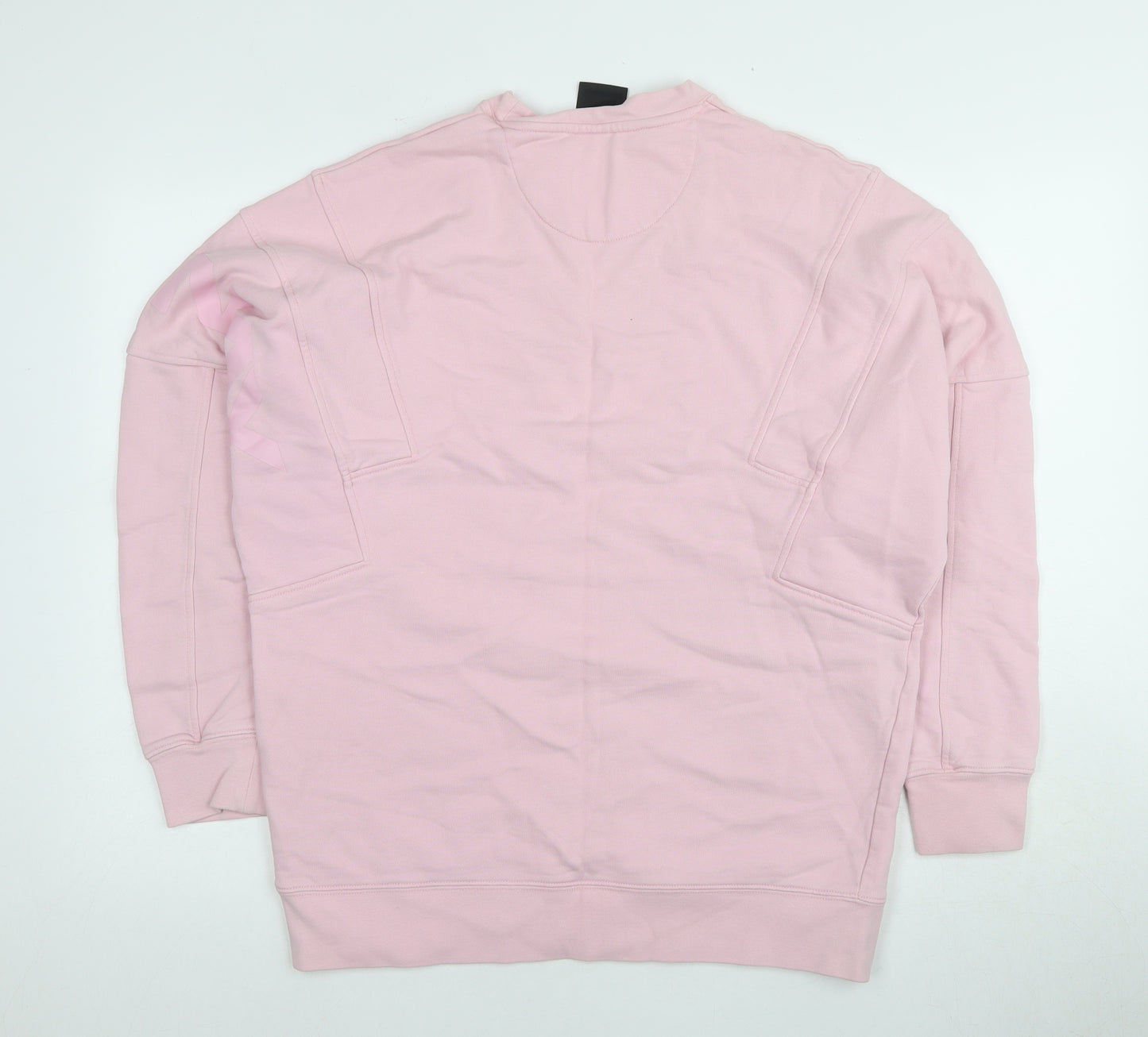 Donnay Women's Pink Cotton Pullover Sweatshirt, Relaxed Fit