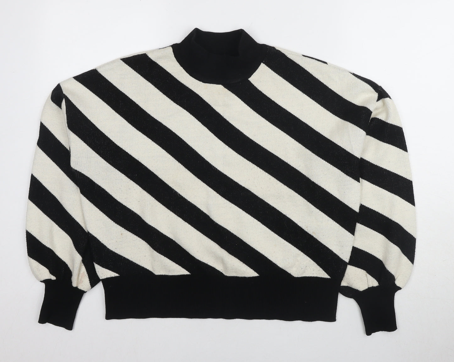 Vero Moda Women's Black Mock Neck Pullover Jumper M