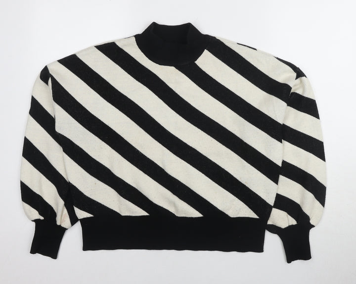Vero Moda Women's Black Mock Neck Pullover Jumper M