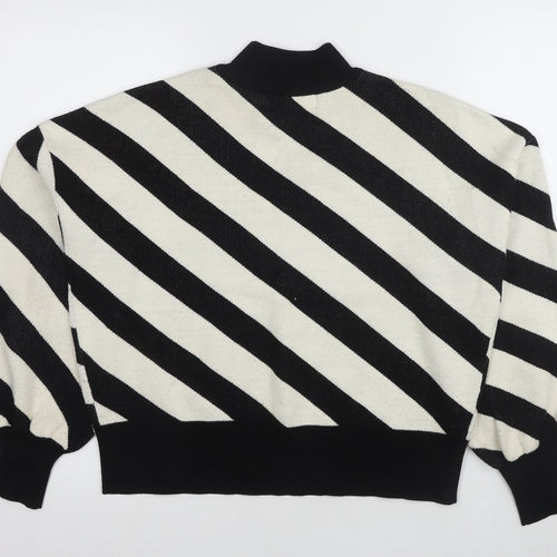 Vero Moda Women's Black Mock Neck Pullover Jumper M